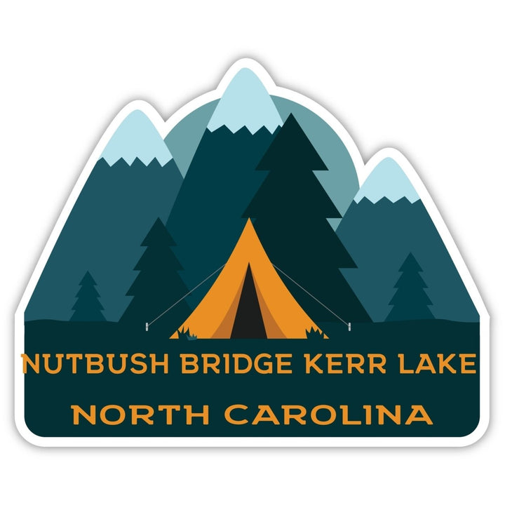 Nutbush Bridge Kerr Lake North Carolina Souvenir Decorative Stickers (Choose theme and size) Image 1