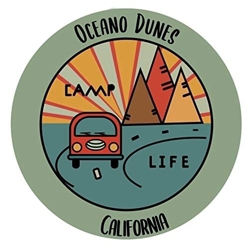 Oceano Dunes California Souvenir Decorative Stickers (Choose theme and size) Image 2