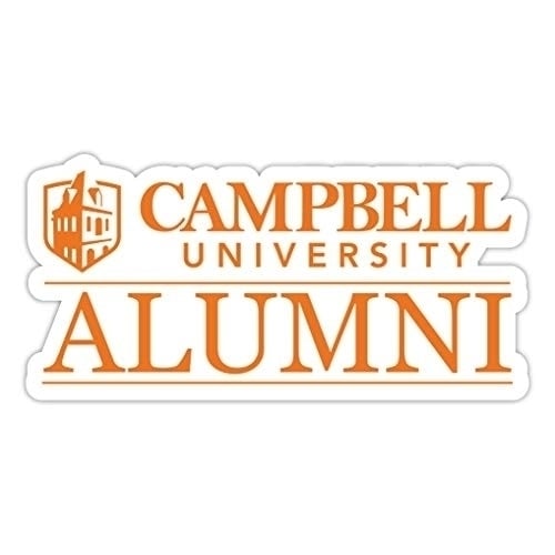 Campbell University Fighting Camels 4-Inch Alumni 4-Pack NCAA Vinyl Sticker - Durable School Spirit Decal Image 1