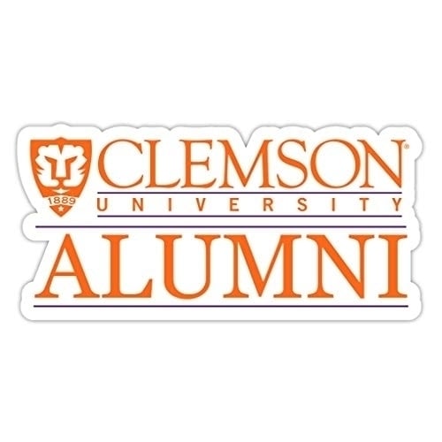 Clemson Tigers 4-Inch Alumni 4-Pack NCAA Vinyl Sticker - Durable School Spirit Decal Image 1