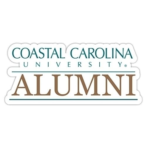 Coastal Carolina University 4-Inch Alumni 4-Pack NCAA Vinyl Sticker - Durable School Spirit Decal Image 1