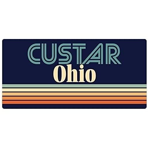 Custar Ohio 5 x 2.5-Inch Fridge Magnet Retro Design Image 1