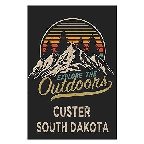 Custer South Dakota Souvenir 2x3-Inch Fridge Magnet Explore The Outdoors Image 1