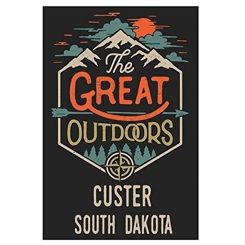 Custer South Dakota Souvenir 2x3-Inch Fridge Magnet The Great Outdoors Image 1