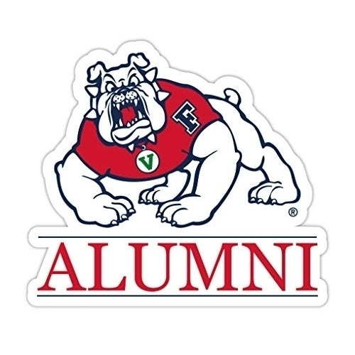 Fresno State Bulldogs 4-Inch Alumni 4-Pack NCAA Vinyl Sticker - Durable School Spirit Decal Image 1