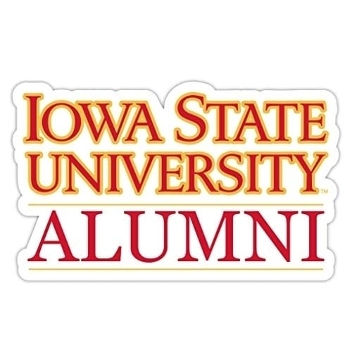 Iowa State Cyclones 4-Inch Alumni 4-Pack NCAA Vinyl Sticker - Durable School Spirit Decal Image 1