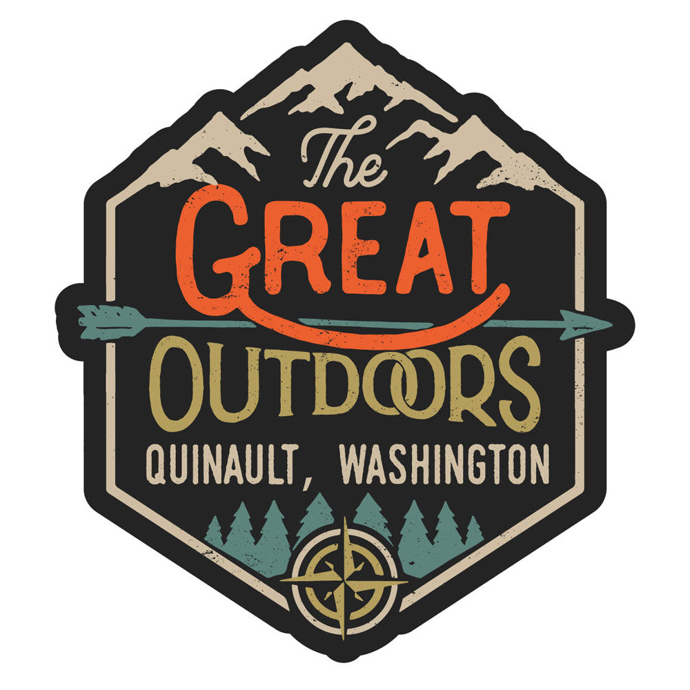 Quinault Washington Souvenir Decorative Stickers (Choose theme and size) Image 4