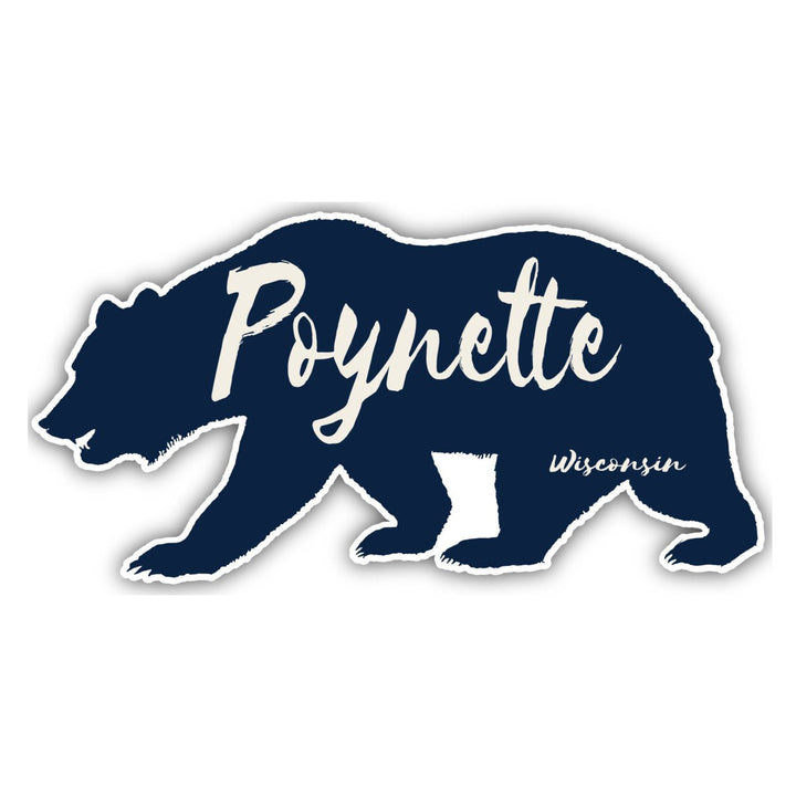 Poynette Wisconsin Souvenir Decorative Stickers (Choose theme and size) Image 1