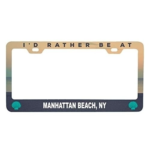 R and R Imports Locust Point York Sea Shell Design Souvenir Metal License Plate Frame Image 1