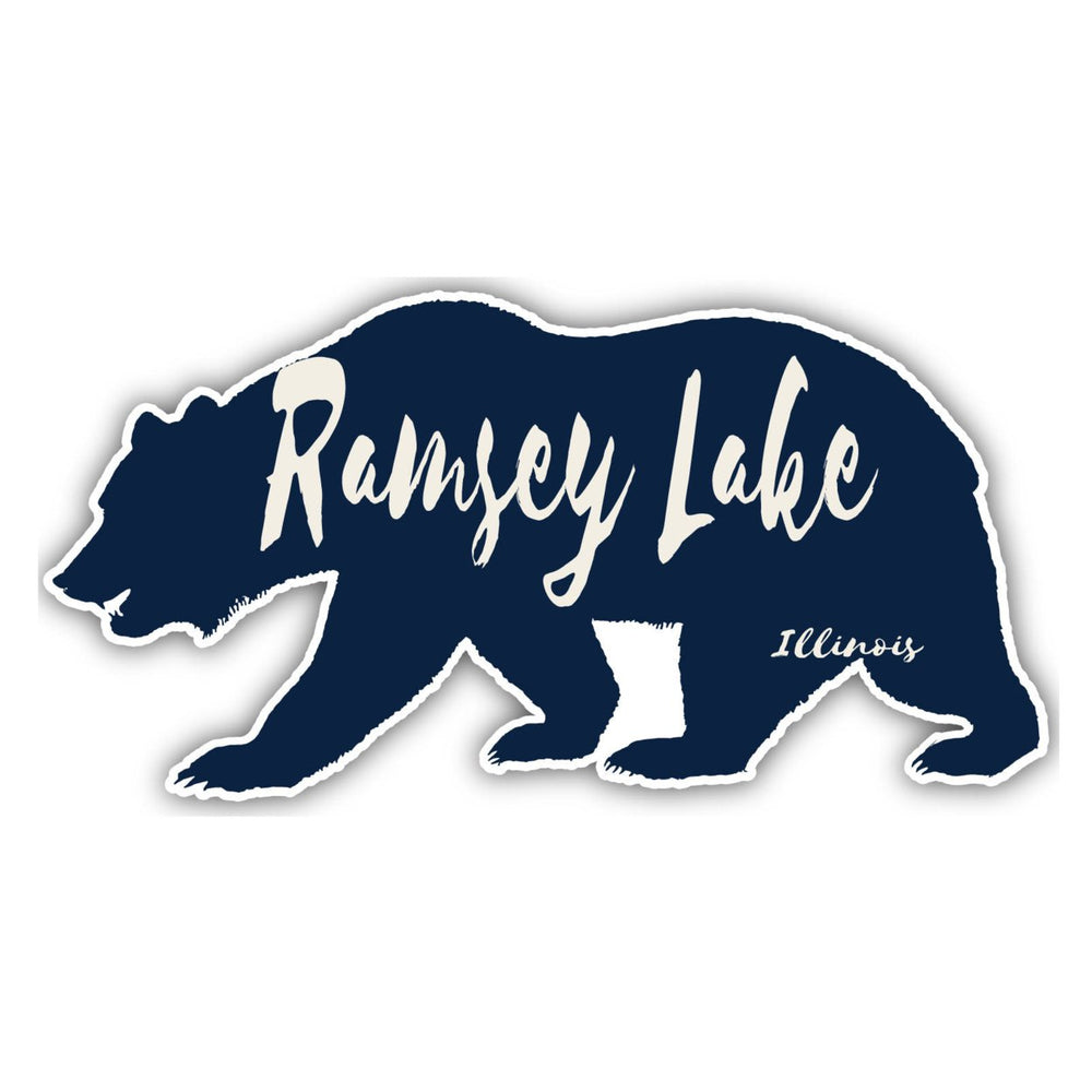 Ramsey Lake Illinois Souvenir Decorative Stickers (Choose theme and size) Image 2