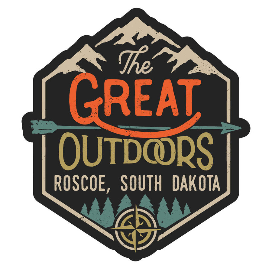 Roscoe South Dakota Souvenir Decorative Stickers (Choose theme and size) Image 1