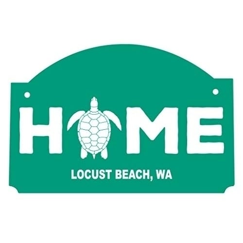 R and R Imports Locust Beach Washington Souvenir Wood Sign with String Image 1