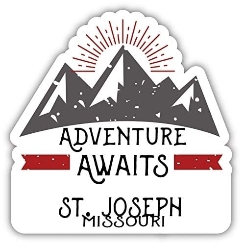 St. Joseph Missouri Souvenir Decorative Stickers (Choose theme and size) Image 1