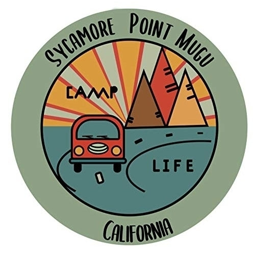 Sycamore Point Mugu California Souvenir Decorative Stickers (Choose theme and size) Image 2