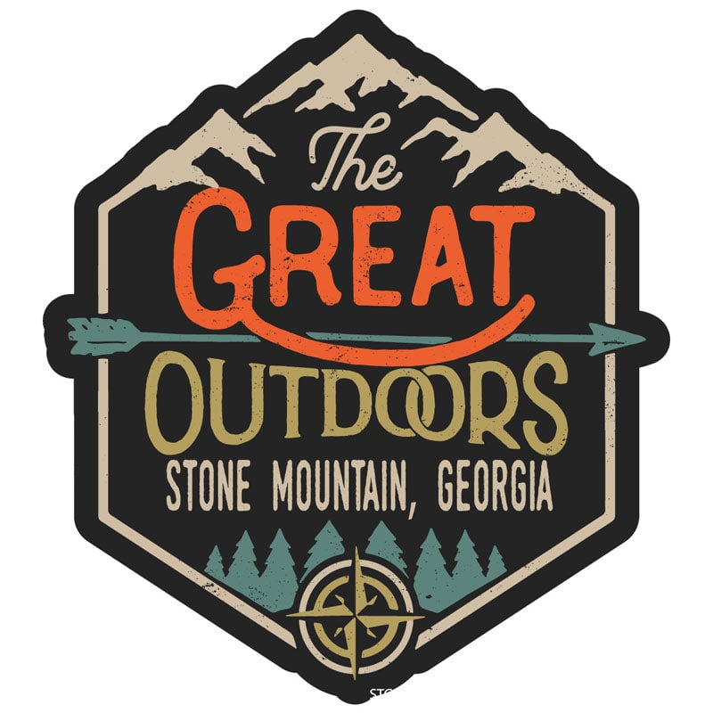 Stone Mountain Georgia Souvenir Decorative Stickers (Choose theme and size) Image 1