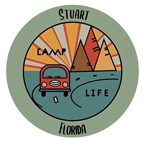 Stuart Florida Souvenir Decorative Stickers (Choose theme and size) Image 1