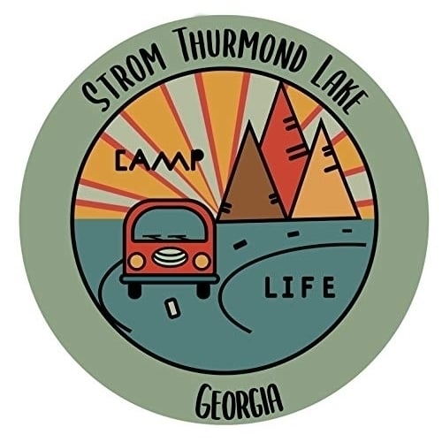 Strom Thurmond Lake Georgia Souvenir Decorative Stickers (Choose theme and size) Image 1