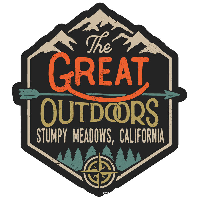 Stumpy Meadows California Souvenir Decorative Stickers (Choose theme and size) Image 1