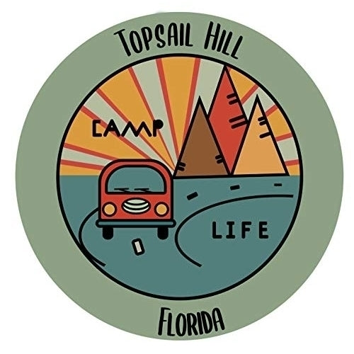 Topsail Hill Florida Souvenir Decorative Stickers (Choose theme and size) Image 1