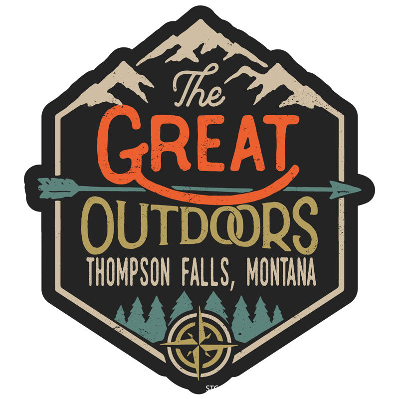 Thompson Falls Montana Souvenir Decorative Stickers (Choose theme and size) Image 2