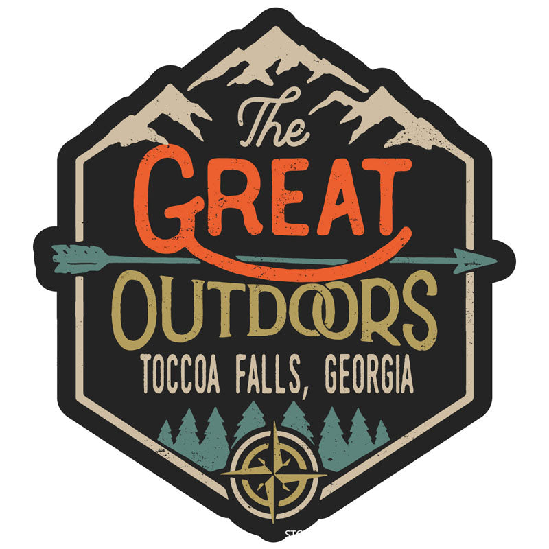 Toccoa Falls Georgia Souvenir Decorative Stickers (Choose theme and size) Image 3