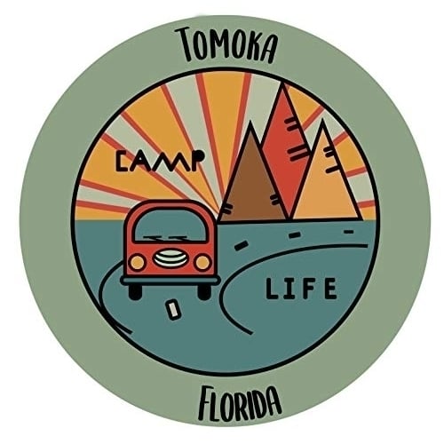 Tomoka Florida Souvenir Decorative Stickers (Choose theme and size) Image 1