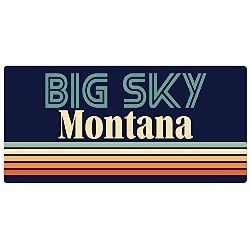 Big Sky Montana 5 x 2.5-Inch Fridge Magnet Retro Design Image 1