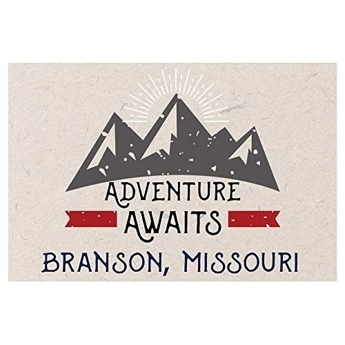 Branson Missouri Souvenir 2x3 Inch Fridge Magnet Adventure Awaits Design Image 1