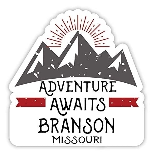 Branson Missouri Souvenir 2-Inch Vinyl Decal Sticker Adventure Awaits Design Image 1