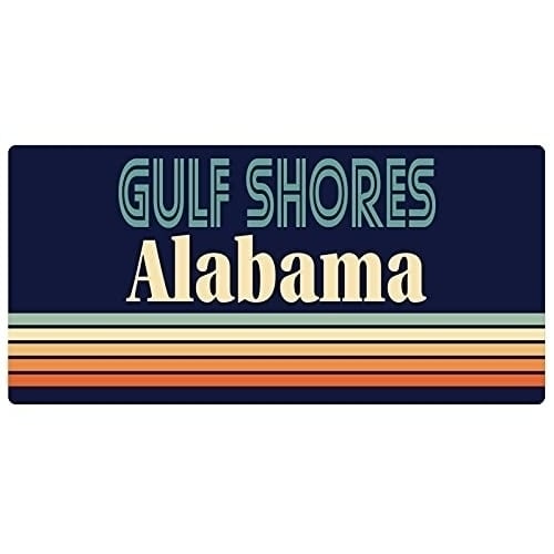 Gulf Shores Alabama 5 x 2.5-Inch Fridge Magnet Retro Design Image 1