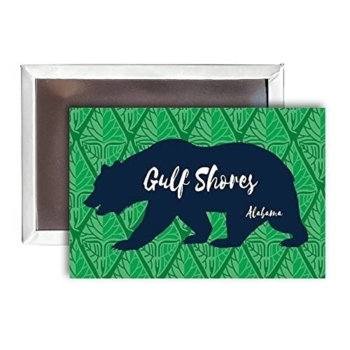 Gulf Shores Alabama Souvenir 2x3-Inch Fridge Magnet Bear Design Image 1