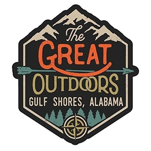 Gulf Shores Alabama The Great Outdoors Design 4-Inch Fridge Magnet Image 1