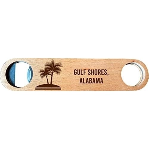 Gulf Shores, Alabama, Wooden Bottle Opener palm design Image 1