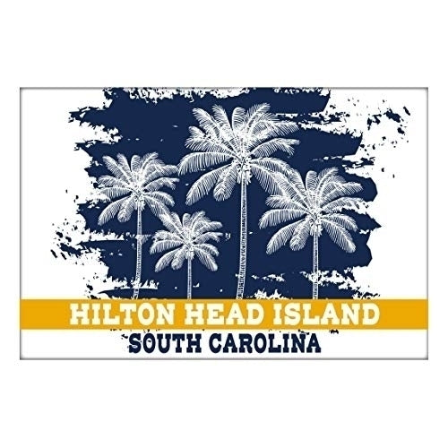 Hilton Head Island South Carolina Souvenir 2x3 Inch Fridge Magnet Palm Design Image 1