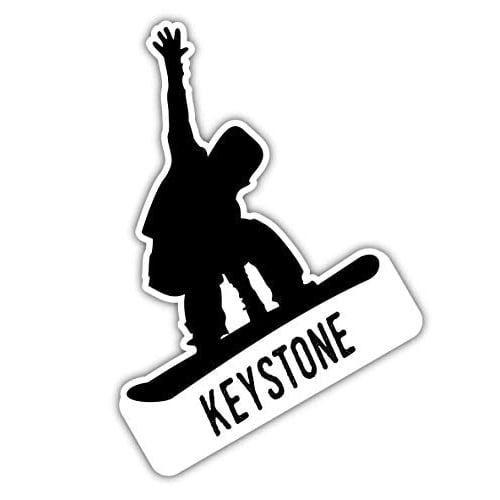 Keystone Colorado Ski Adventures Souvenir 4 Inch Vinyl Decal Sticker Board Design 4-Pack Image 1