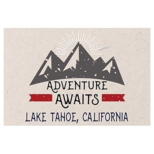 Lake Tahoe California Souvenir 2x3 Inch Fridge Magnet Adventure Awaits Design Image 1