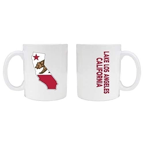 Lake Los Angeles California Souvenir White Ceramic Mug 2 Pack Image 1