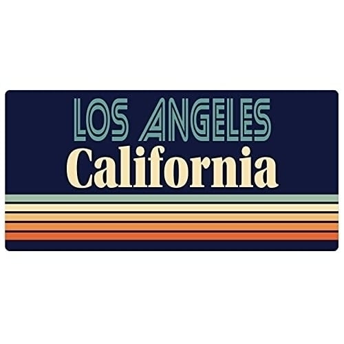 Los Angeles California 5 x 2.5-Inch Fridge Magnet Retro Design Image 1