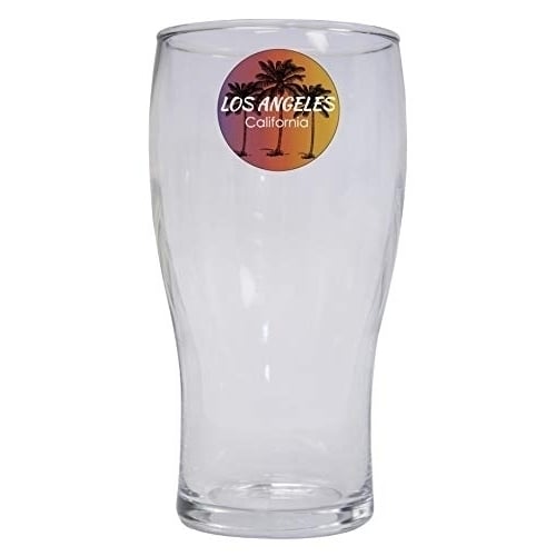 Los Angeles California West Coast Trendy Souvenir 16 oz Pilsner Glass Image 1