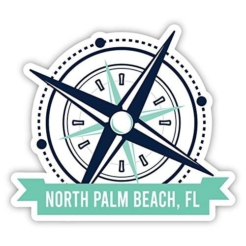 North Myrtle Beach South Carolina Souvenir 4 Inch Vinyl Decal Sticker Compass Design Image 1