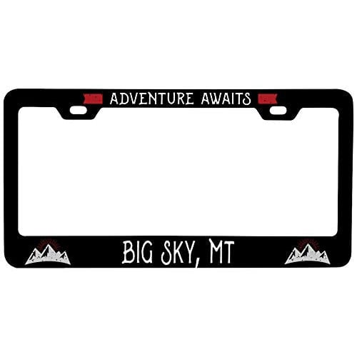 R and R Imports Big Sky Montana Vanity Metal License Plate Frame Image 1