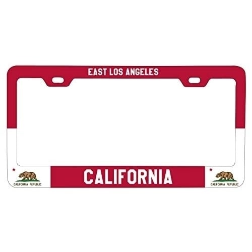 R and R Imports East Los Angeles California Metal License Plate Frame Image 1