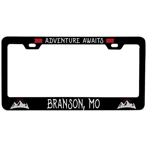 R and R Imports Branson Missouri Vanity Metal License Plate Frame Image 1