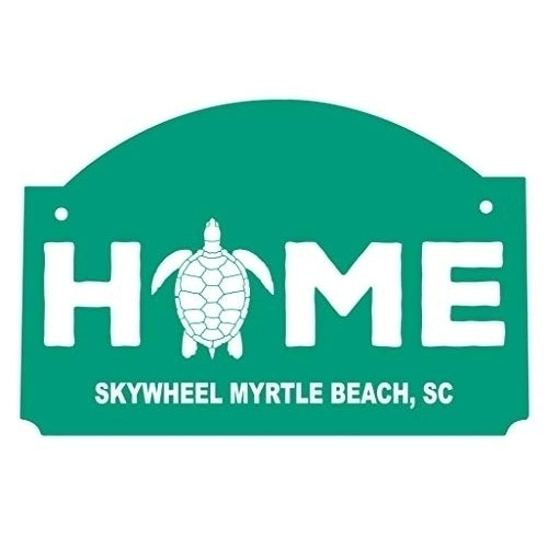 R and R Imports Skywheel Myrtle Beach South Carolina Souvenir Wood Sign with String Image 1