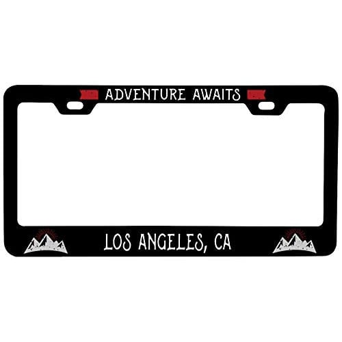 R and R Imports Los Angeles California Vanity Metal License Plate Frame Image 1