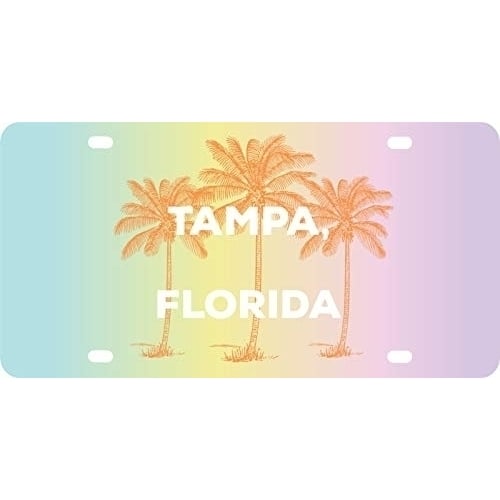 R and R Imports Tampa Florida Souvenir Mini Metal License Plate 4.75 x 2.25 inch Image 1