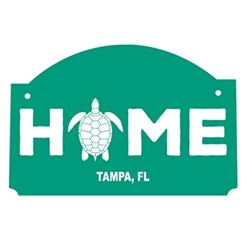 R and R Imports Tampa Florida Souvenir Wood Sign with String Image 1