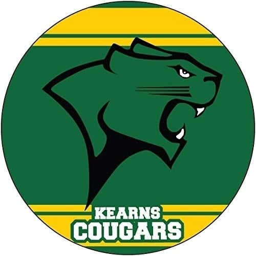 R and R Imports, Inc Kearns High School Cougars Salt Lake City Utah Sports Team 4 Inch Round Car Fridge Magnet Image 1