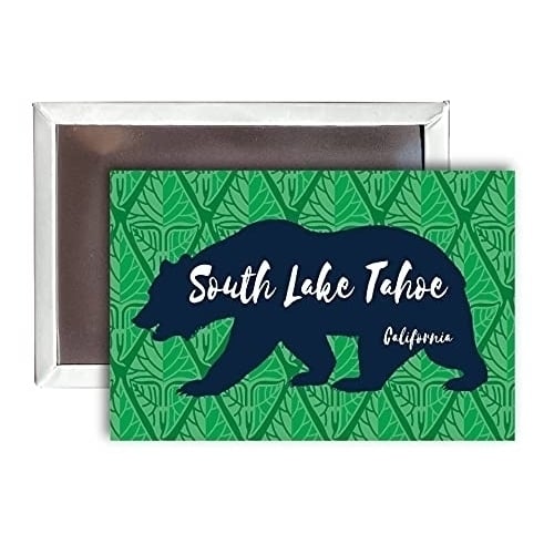 South Lake Tahoe California Souvenir 2x3-Inch Fridge Magnet Bear Design Image 1