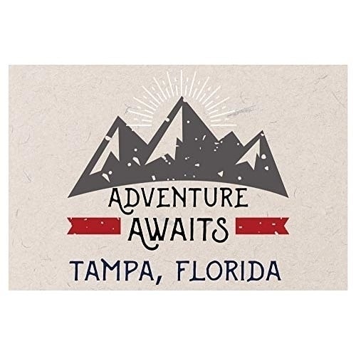 Tampa Florida Souvenir 2x3 Inch Fridge Magnet Adventure Awaits Design Image 1